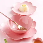 Керамическая чаша цветущей вишни десертный суповой, творческая Фруктовая тарелка, домашняя чаша для завтрака, соуса, закусок, поднос для торта, посуда