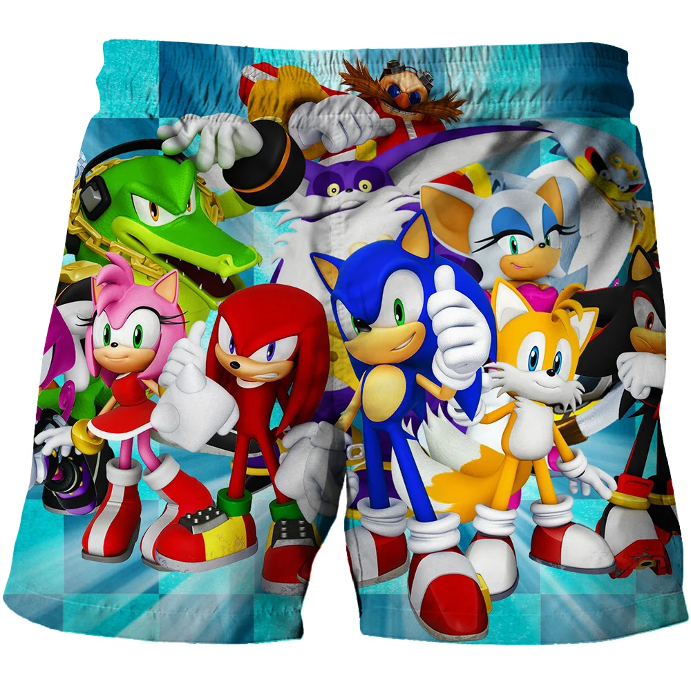 

New 2021 Kids Fashion 3D Cartoon Anime Short Swimming Trunks For a Boy Swimsuit Children 12 Years Short Boys Pants Baby Clothing