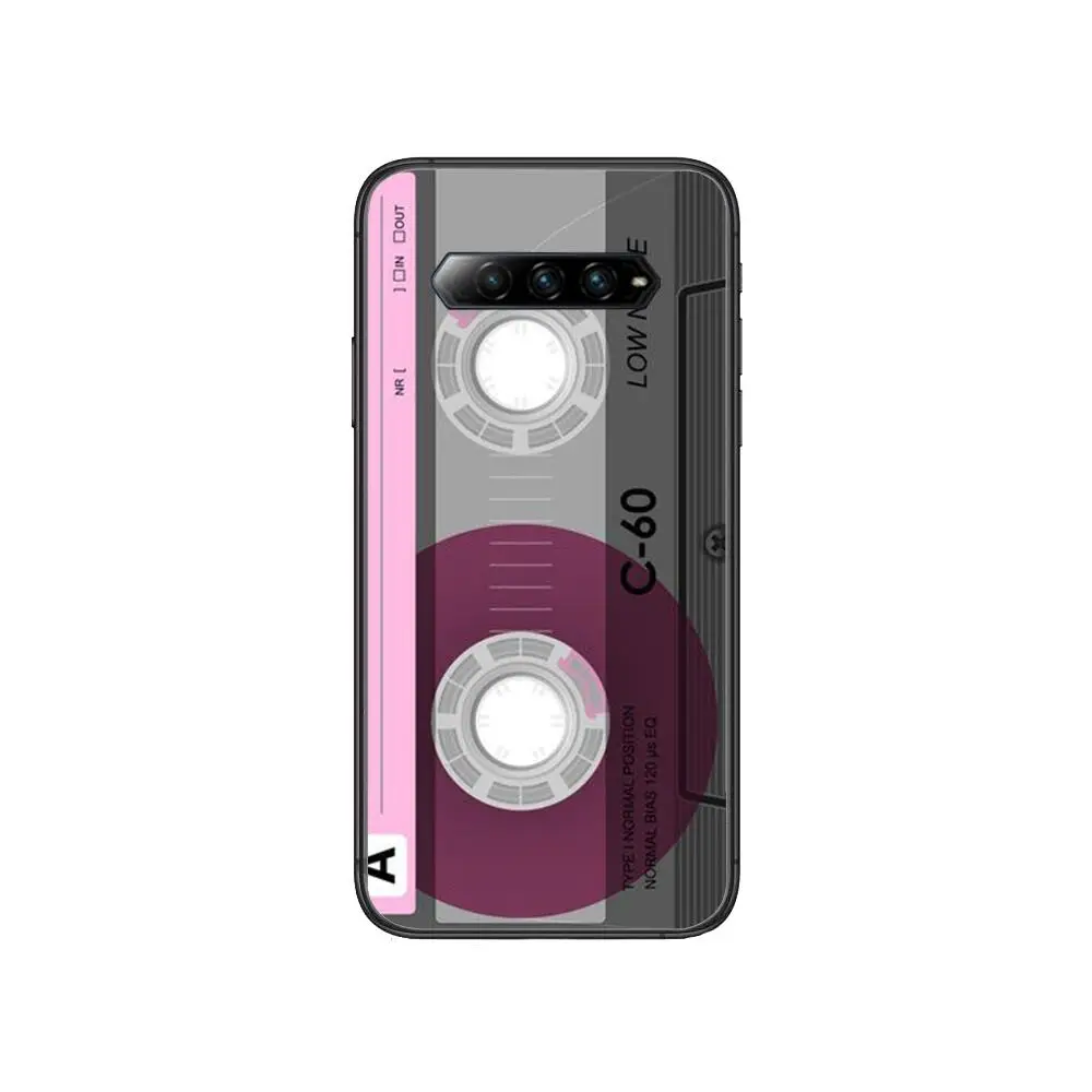 

Popular element radio tape case Anime Phone Case For xiaomi Black Shark 2 3 3s 4 Pro Helo Black Cover Silicone Back Prett