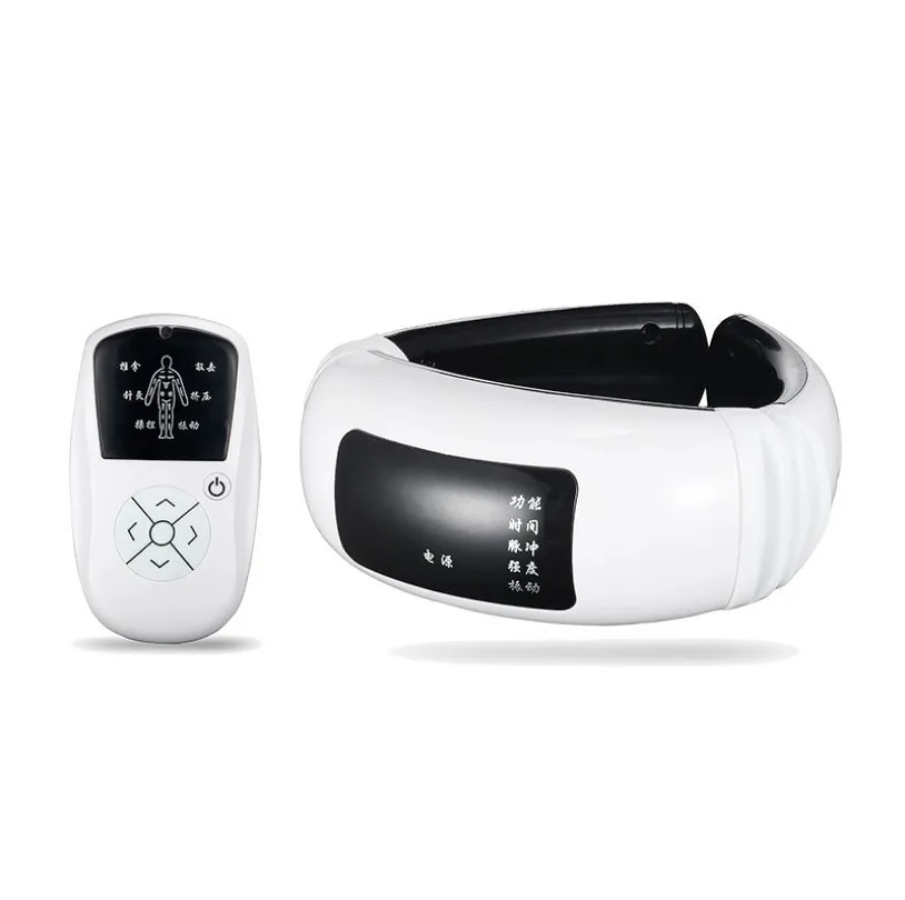 Прозрачный Интеллектуальный беспроводной электромагнитный шейный ФИЗИОТЕРАПЕВТИЧЕСКИЙ инструмент Многофункциональный шейный массажер для головы - Цвет: Прозрачный