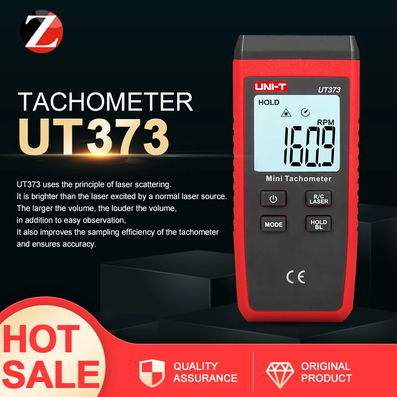 Мини цифровой лазерный тахометр Бесконтактный диапазон измерений 10 99999 ОБ/мин