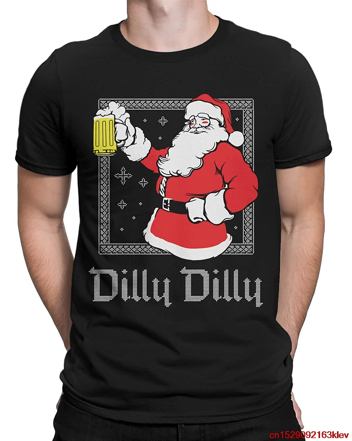 FGHFG Dilly Санта Клаус уродливая Рождественская Мужская рубашка TFGHFG| |