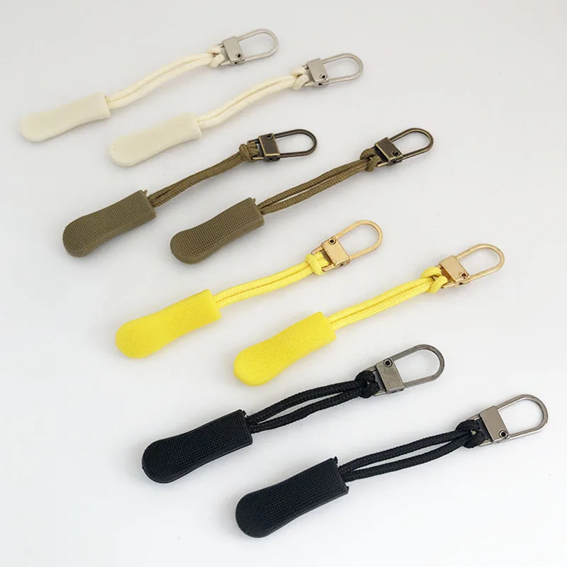 2pcs High Quality Zipper Puller Cord Universal Jacket Travel Bag Suitcase Backpack Replacement Buckle DIY Accessories - купить по