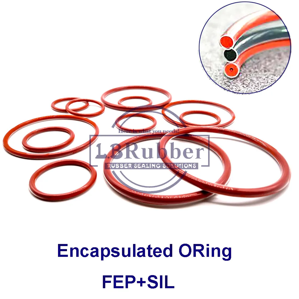 Резиновые уплотнительные кольца FEP / Silicone FPM