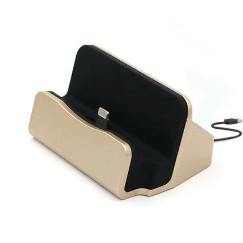 Gold Настольная usb зарядная док-станция для iPhone 11 PRO MAX X XS SE XR MAX 7 8 Plus подставка Док-станция Колыбель для iPhone X 6 6S 5S - Цвет: Gold