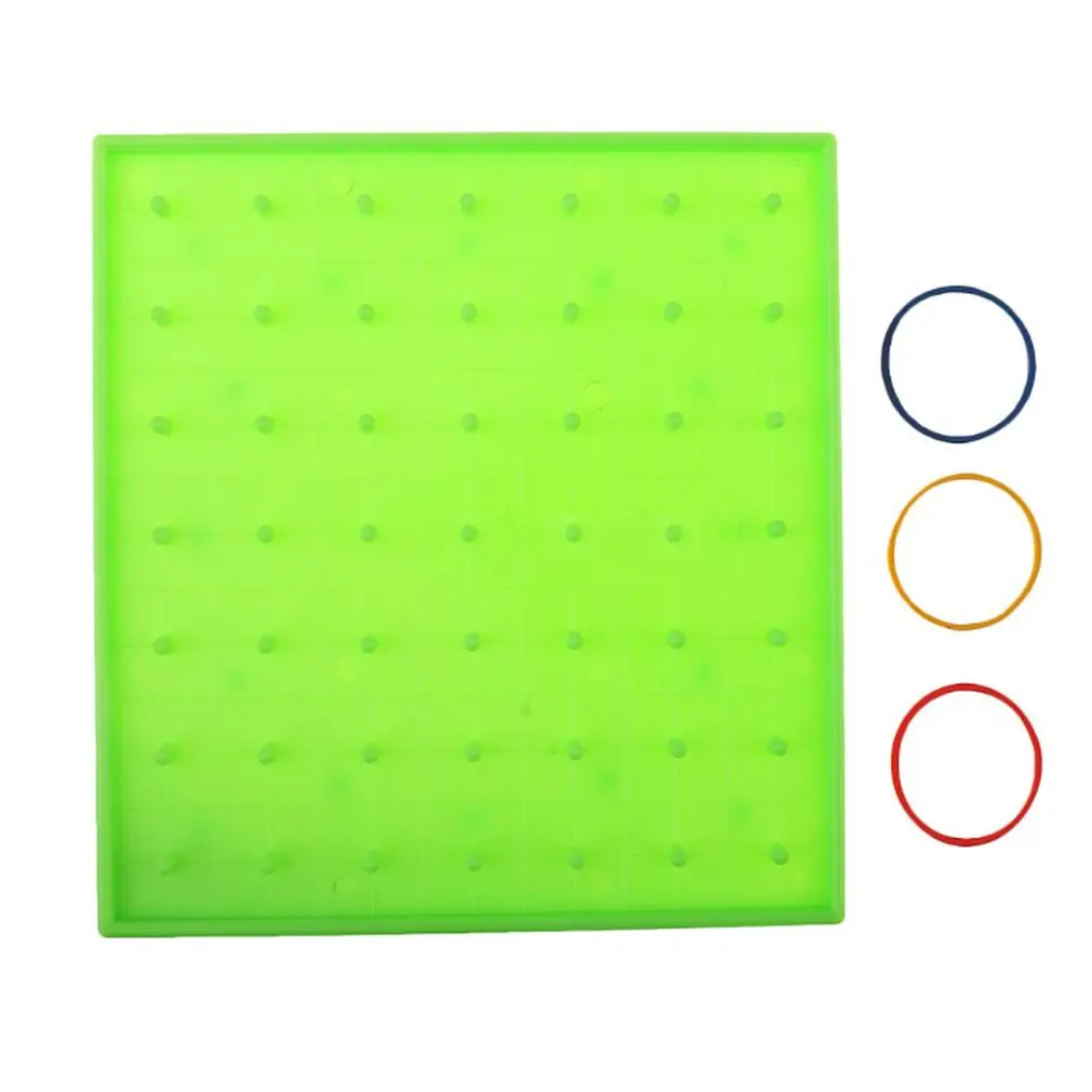 

Plastic Nail Plate Primary Mathematics Nailboard Tool Geometry Demo Children Educational Toy Teaching Instrument Puzzle Game Toy