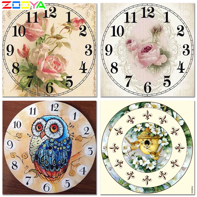ZOOYA DIY алмазная живопись Алмазная вышивка мозаика часы с узором ALace красивый Париж