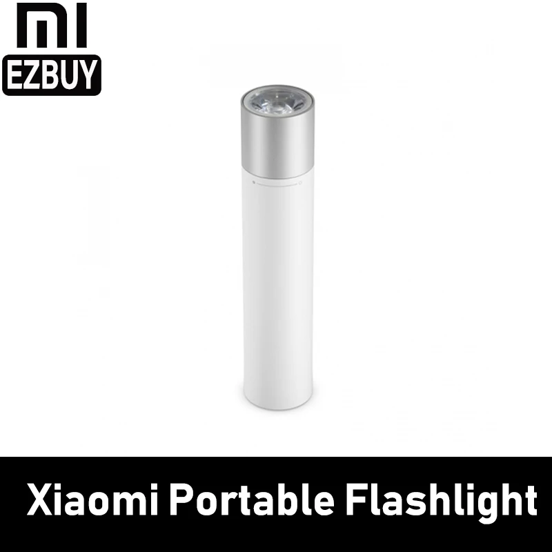 Xiaomi Портативный фонарик 3350mAh USB Chargin11 Регулируемые режимы яркости Вращающаяся