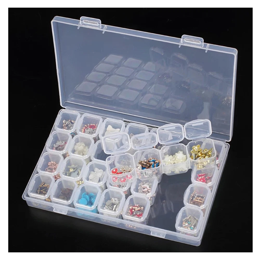 YI яркий 28/8 слотов Алмазная вышивка картина аксессуары коробки чехол для вышивки