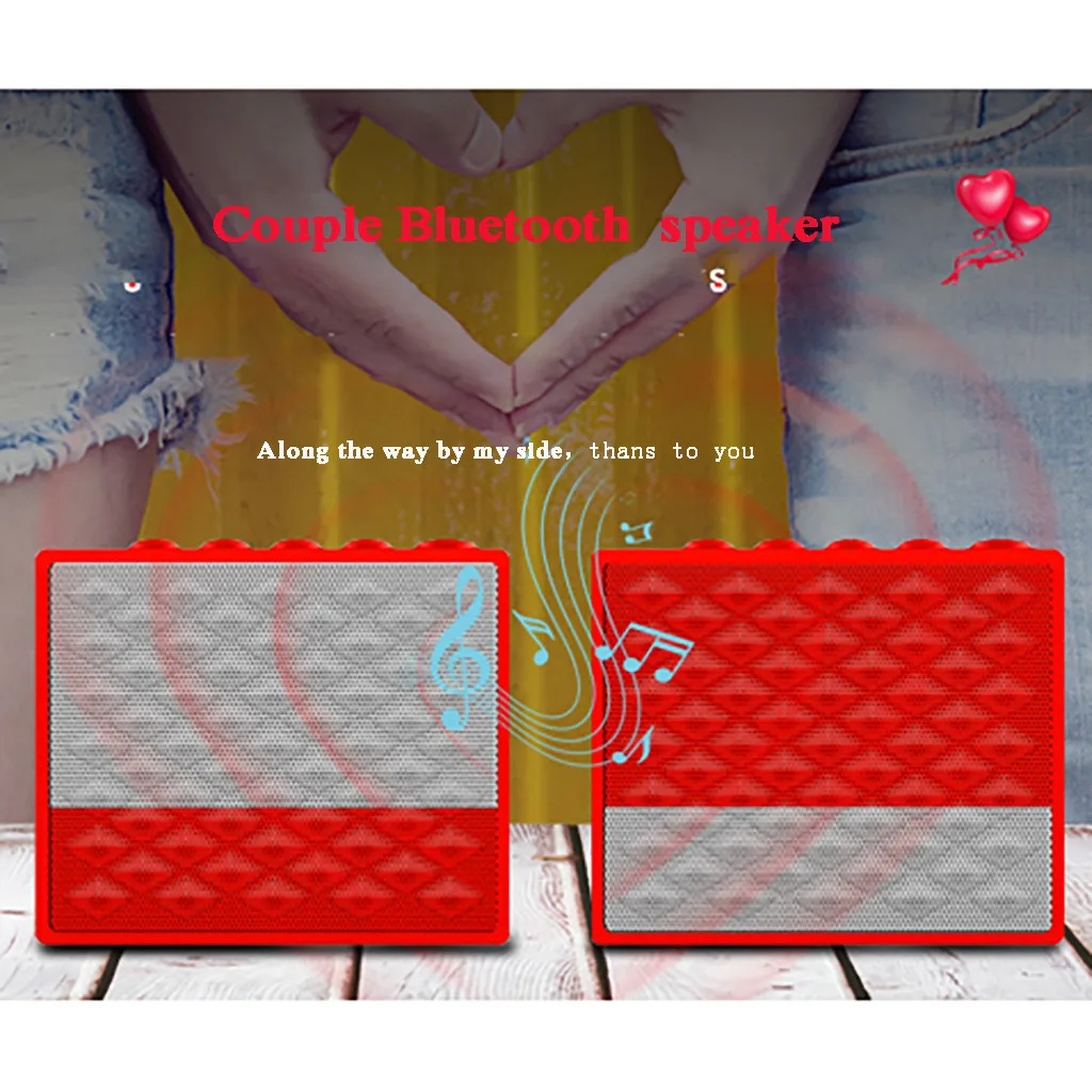 Портативный беспроводной Bluetooth динамик s пара Любовник Водонепроницаемый bluetooth