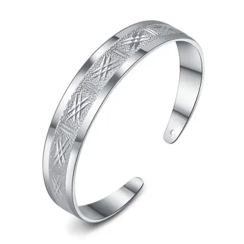 

Fashion Silver Bracelet Diamond Open Bracelet Silver Plated Bracelet Ladies Jewelry Z80