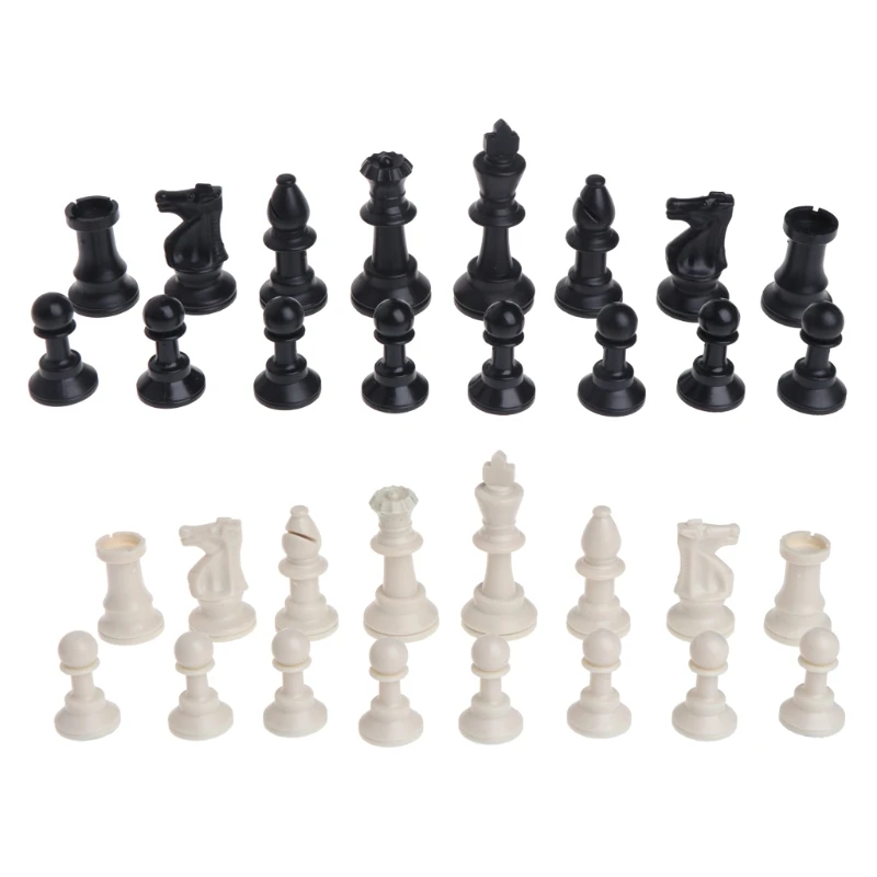 Средневековые шахматные фигуры пластиковая полная игра Chessmen International | Спорт и