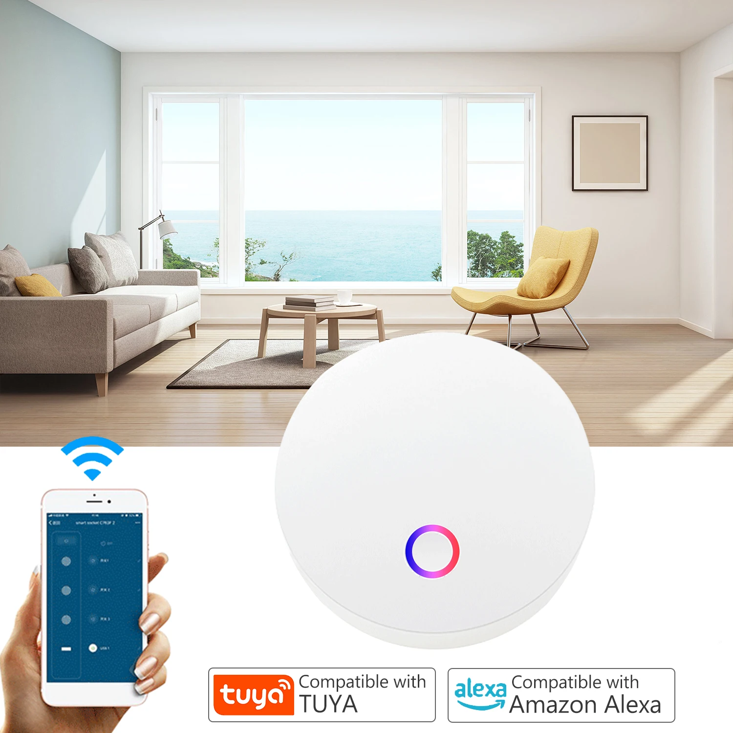 Wi Fi Термометр Гигрометр умный датчик влажности Датчик температуры с приложением