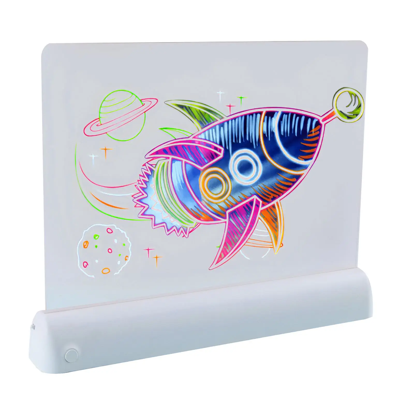 

3d Fun Drawing Pad Board Glow In Dark With Light For Kids Developing Drawing Toy Kids Early Learning Educational Toys For Child