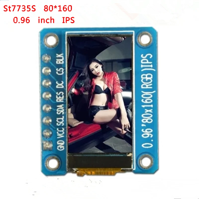 Полноцветный tft модуль ST7735S 0 96 дюйма 7 контактов SPI HD 65K драйвер 80*160