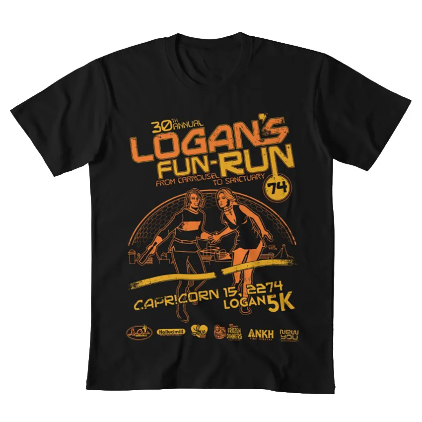 Logan's Fun-Run футболка логанс fun run sci fi Ретро 70s 60s future movie |
