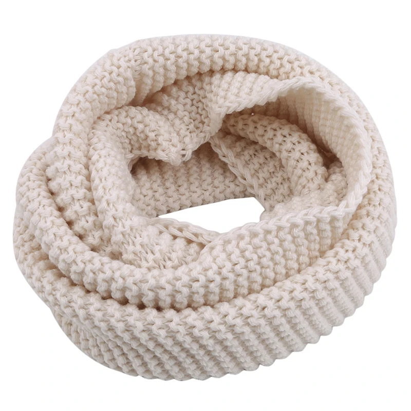 Winter Warm Knit Neck Warmer Circle Wrap Cowl Loop Snood Shawl Outdoor Scarf For Ladies Women |