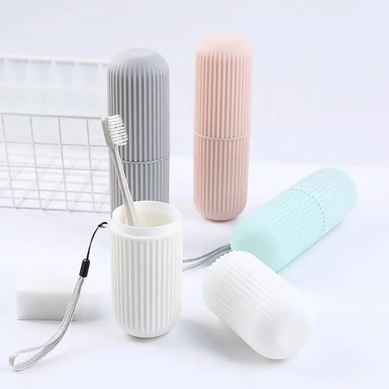

Travel Portable Toothbrush Toothpaste Storage Box Holder Cup Wash Toothbrush Organizer Bathroom Products Supplies Storage Box