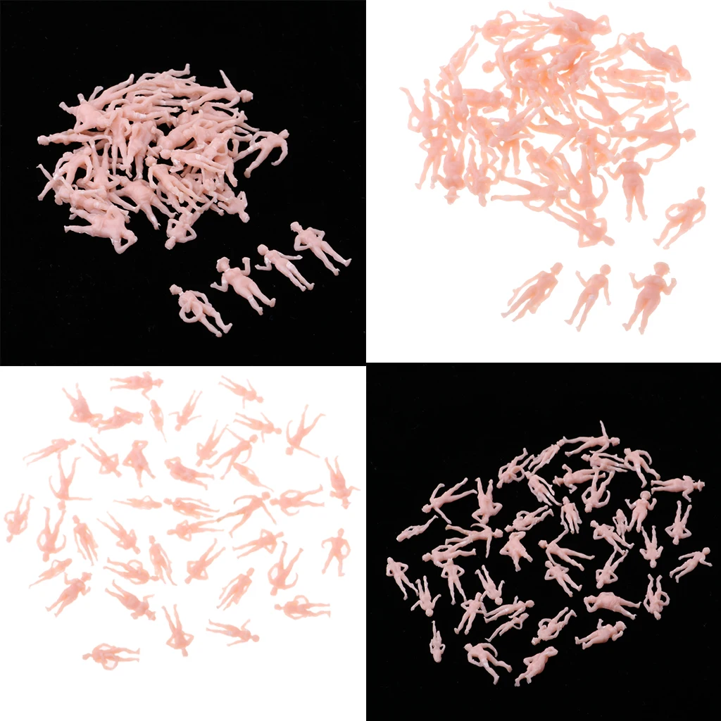 2 комплекта масштаб 1/87 мини пластиковые люди модель поезда для пляжа | Игрушки и
