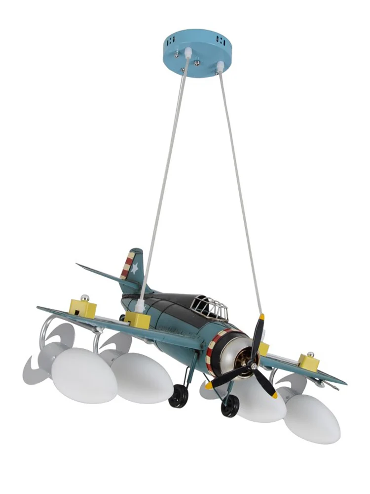 

New Arrival Plane Pendant Light Bedroom Cartoon Led pendant lights LED Plane Lights Glass Steel Shade Iron E27 WF102710