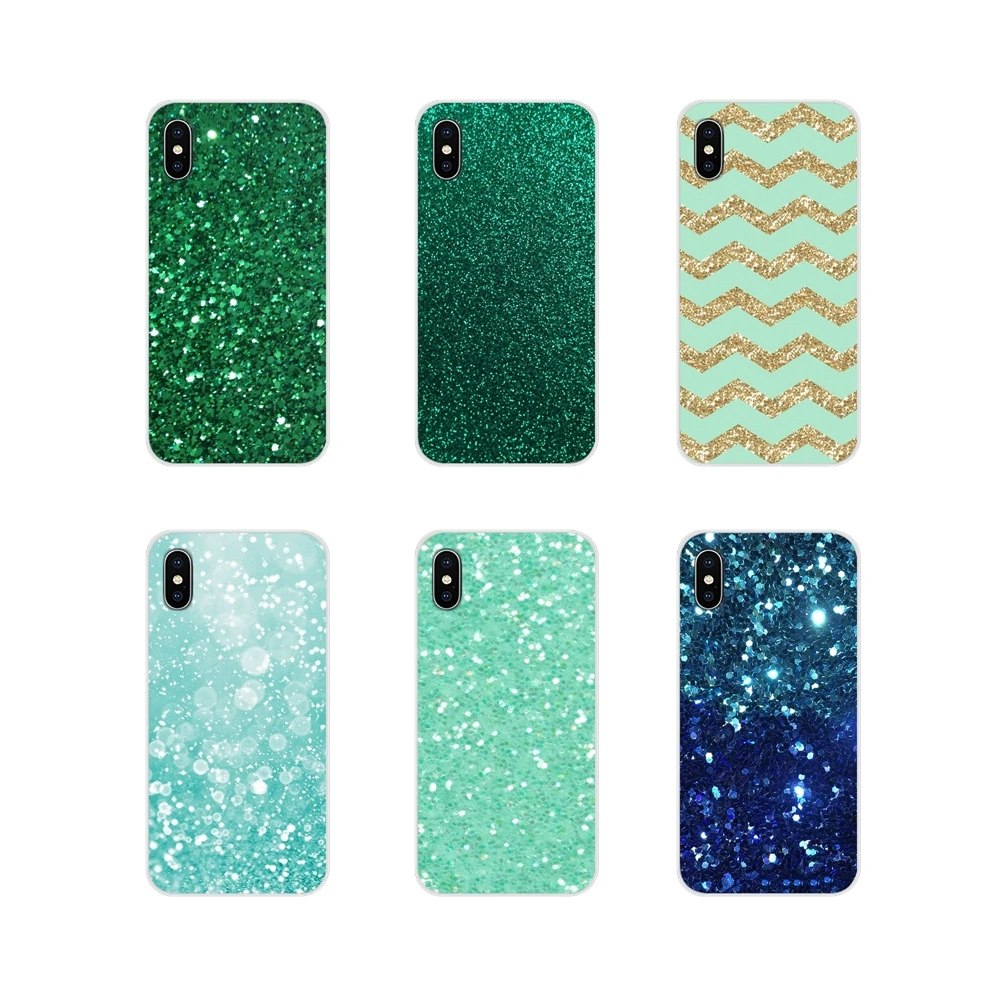 Чехол для сотового телефона Aqua серебристый зеленый мятный блестящий Huawei Nova 2 3 2i 3i