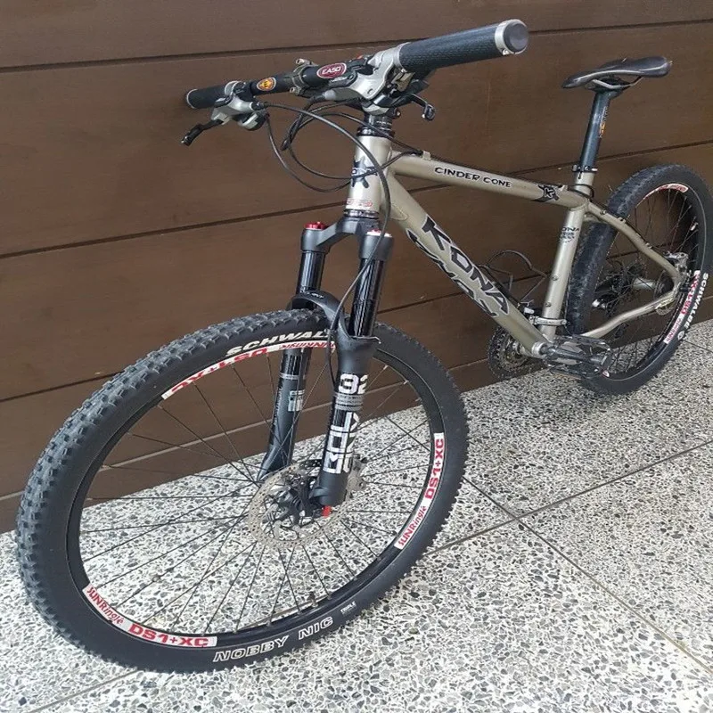 

MTB aluminum alloy double shoulder double inner tube front fork 26/27.5/29er inch MTB suspension fork 100m bicycle accessories