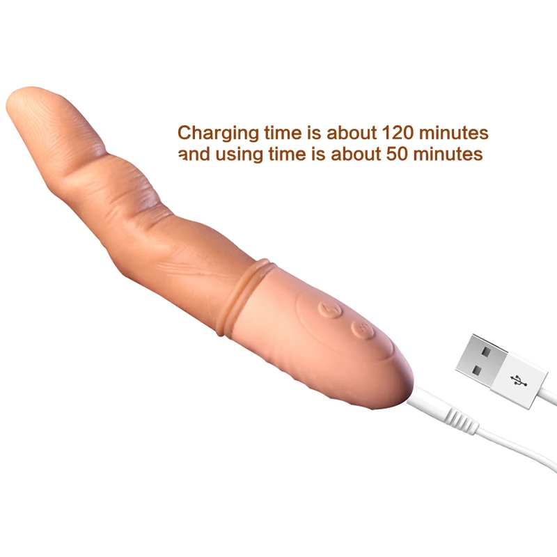 Soft Big Finger dildo Realistic Silicone Dildo vibrator For Women Smart Heating Magic Lady Masturbation Sex Shop usb |