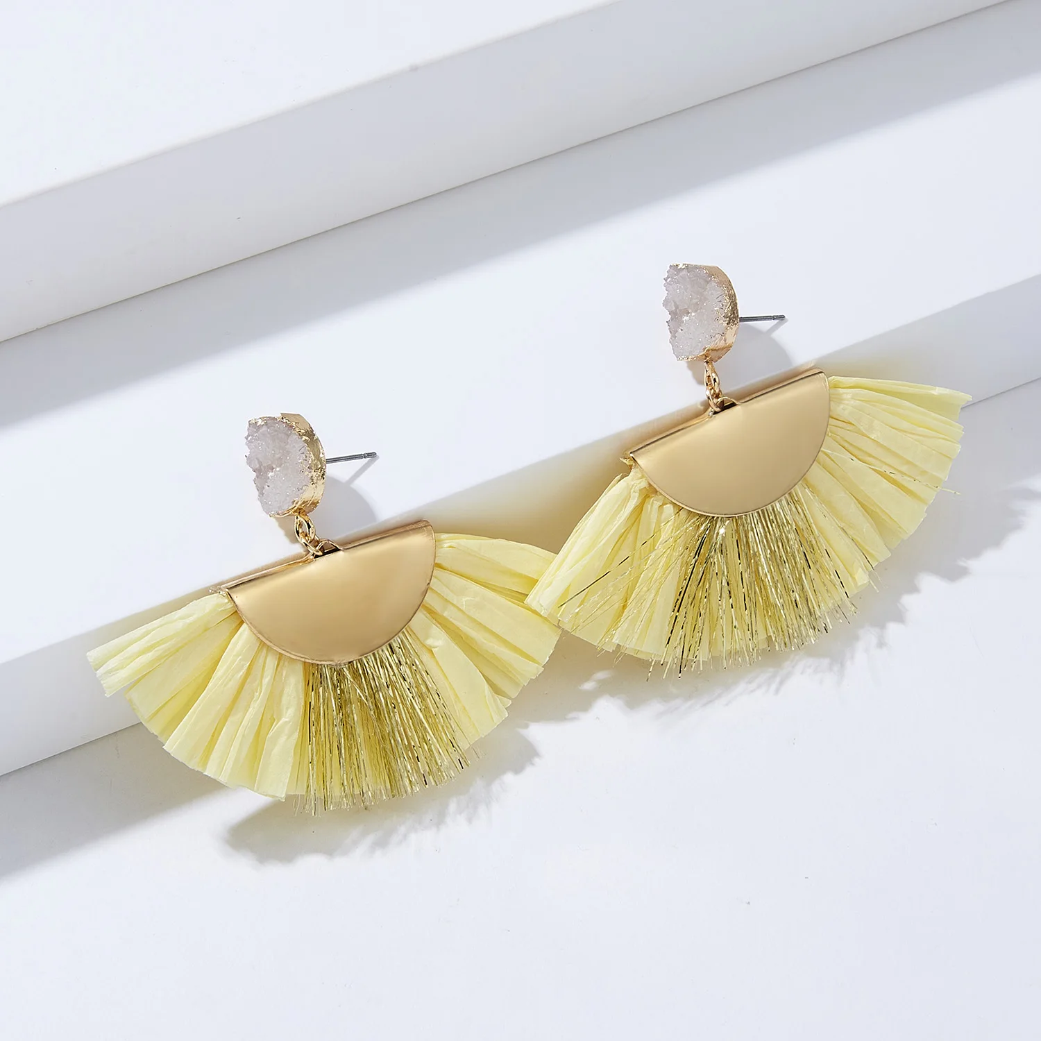 Новинка 2019 этно-богемные серьги-подвески из Lafite серьги смолы с натуральным