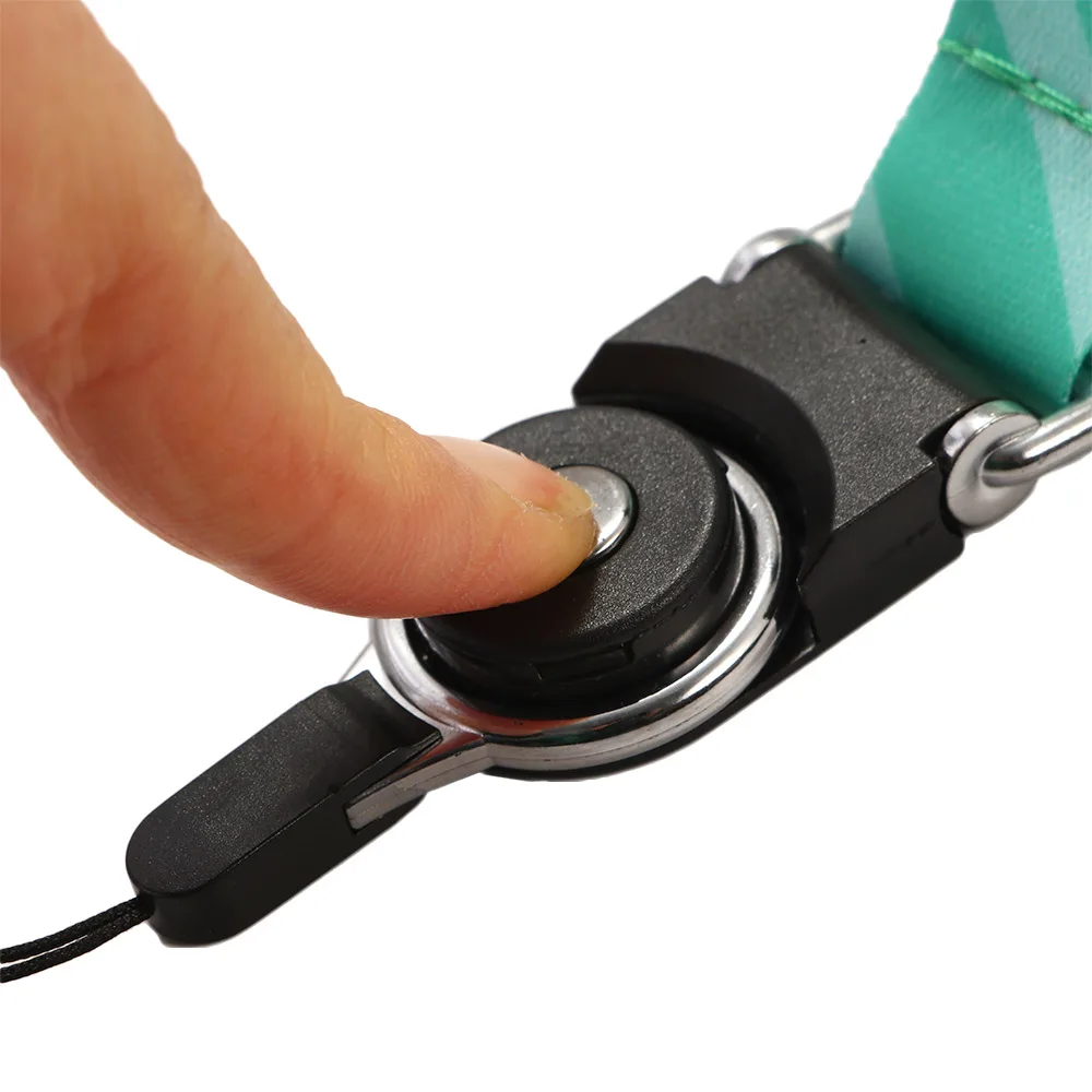 Длинные креативный с круглой пряжкой Съемный ремешок на шею для значков