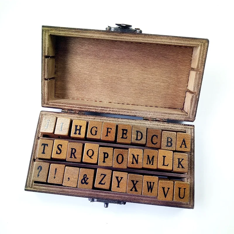 30 шт./компл. романтические прозрачные штампы в стиле ретро винтажная деревянная