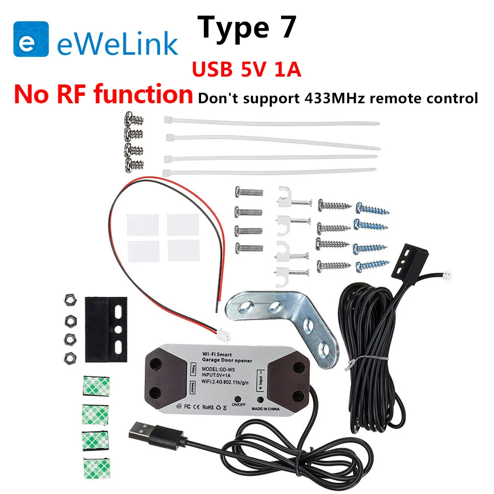 

Garage Door Opener Remote Controller Supprot Alexa Google Home Voice Remote Work With EWelink APP