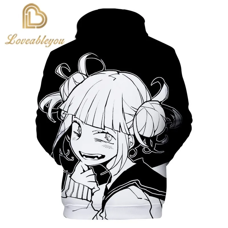 

Japan Anime My Hero Academia Himiko Toga 3D Hoodies Men/Women Harajuku Hip Hop Hot Sale 3D Boy/Girl Sweatshirts Tops