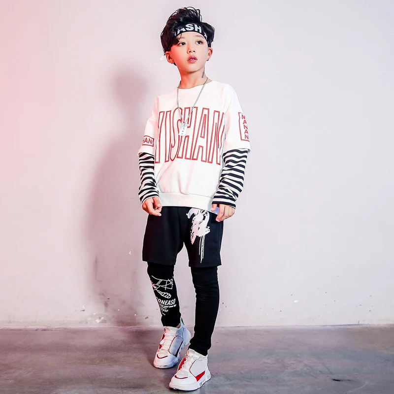 Детский костюм с длинными рукавами для уличных танцев красивые костюмы