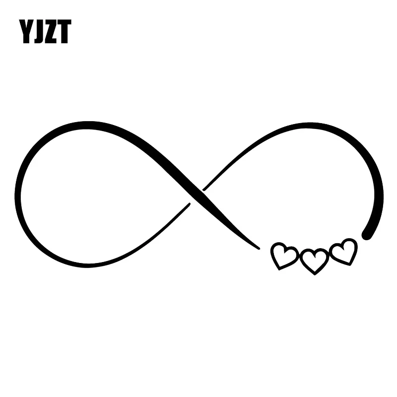 YJZT 16.5X6.9CM Love Cycle Art Vinyl Car Stickers Whole Body Bumper Decoration Decals C25-0575 | Автомобили и мотоциклы