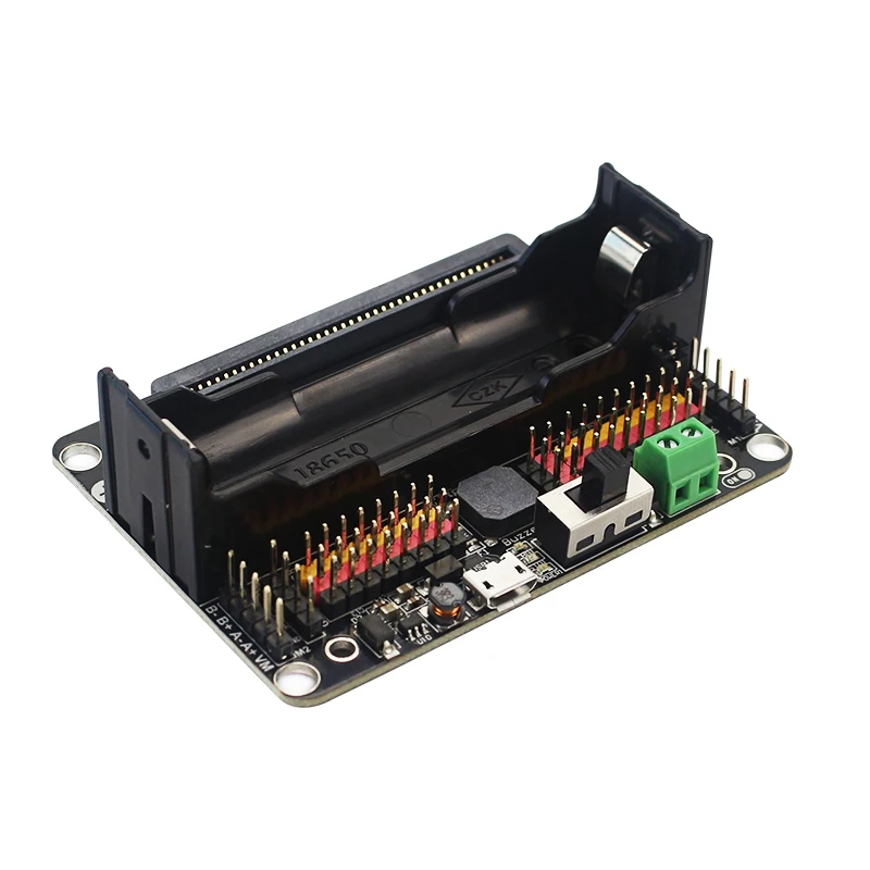 Плата расширения KittenBot Robot:bit V2.2 для BBC Micro:bit V2/V1.5 плата поддержка батареи 18650 Micro:Bit