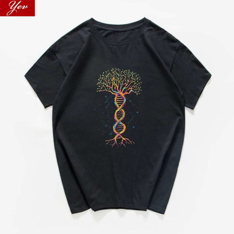 Geek Gene tree, новинка, саркастическая забавная футболка для мужчин, научная химия, биология, география, уличная футболка классная футболка, homme
