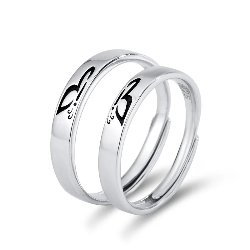 

Pianpian Butterfly Couple Ring S925 Sterling Silver Ring Adjustable Valentine's Day Gift Butterfly Ring Silver Jewelry