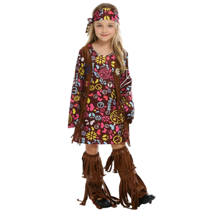 Parent - Child Caveman Savage Aboriginal Cosplay Ancient Jungle Tassels Stud Costume Carnival Halloween Party Fancy Dress | Тематическая