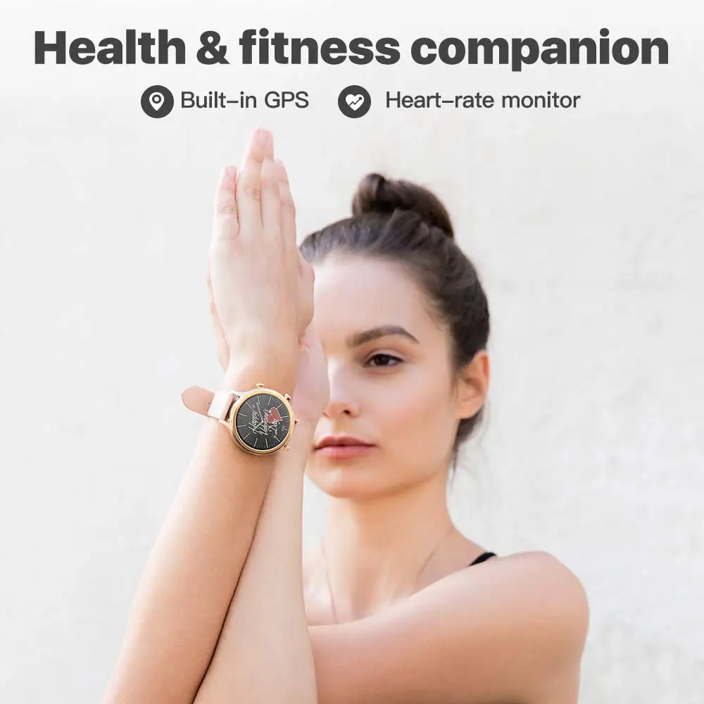 Ticwatch C2 Смарт-часы Wear OS Bluetooth для женщин совместимые с Android и iOS IP68 готовые к
