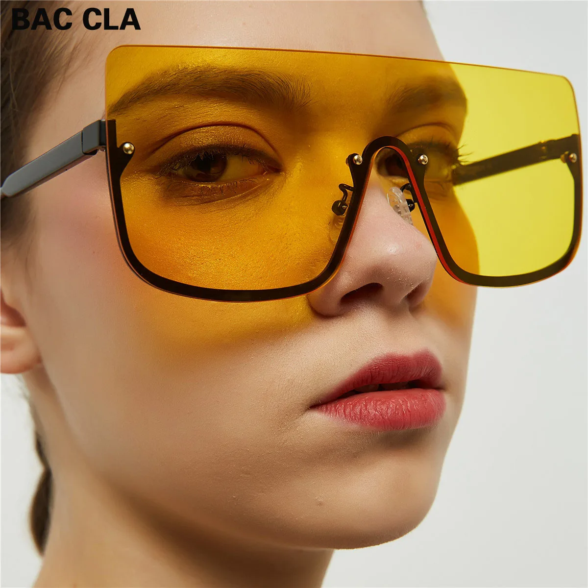 

Fashion Sunglasses Women Ladies Retro Half Frame Fashion Oversized Square Sunglasses Driving Sunshade Glasses UV400 Gafas De Sol