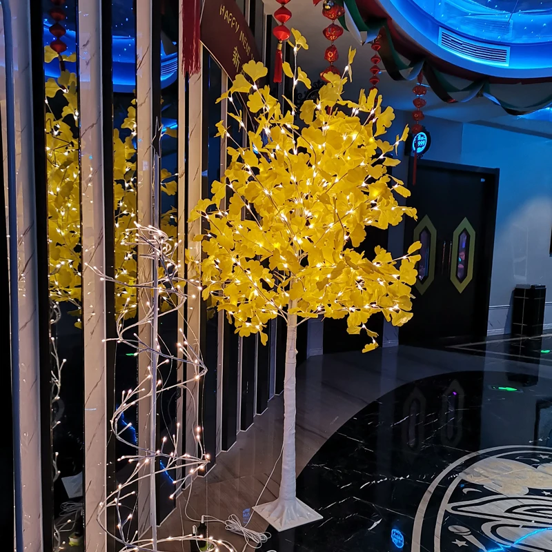 Имитация светодиодной березовой цветущей вишни персикового дерева пейзажное