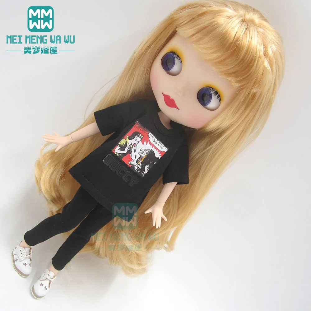 Одежда для кукол Blyth модная клетчатая рубашка топ шорты обувь OB23 OB24 Azone аксессуары