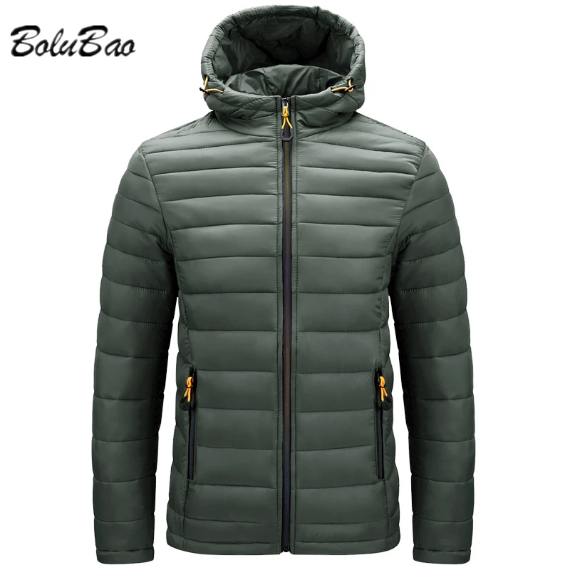

BOLUBAO Men 2021 Winter Warm Brand Waterproof Jacket Male Autumn Outwear Thick Hooded Parkas Coat Casual Fashion Slim Parkas Men