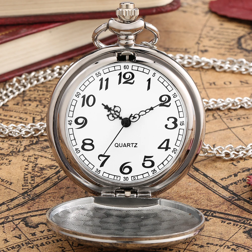 Часы наручные для мужчин и женщин элегантные с гладким серебристым покрытием