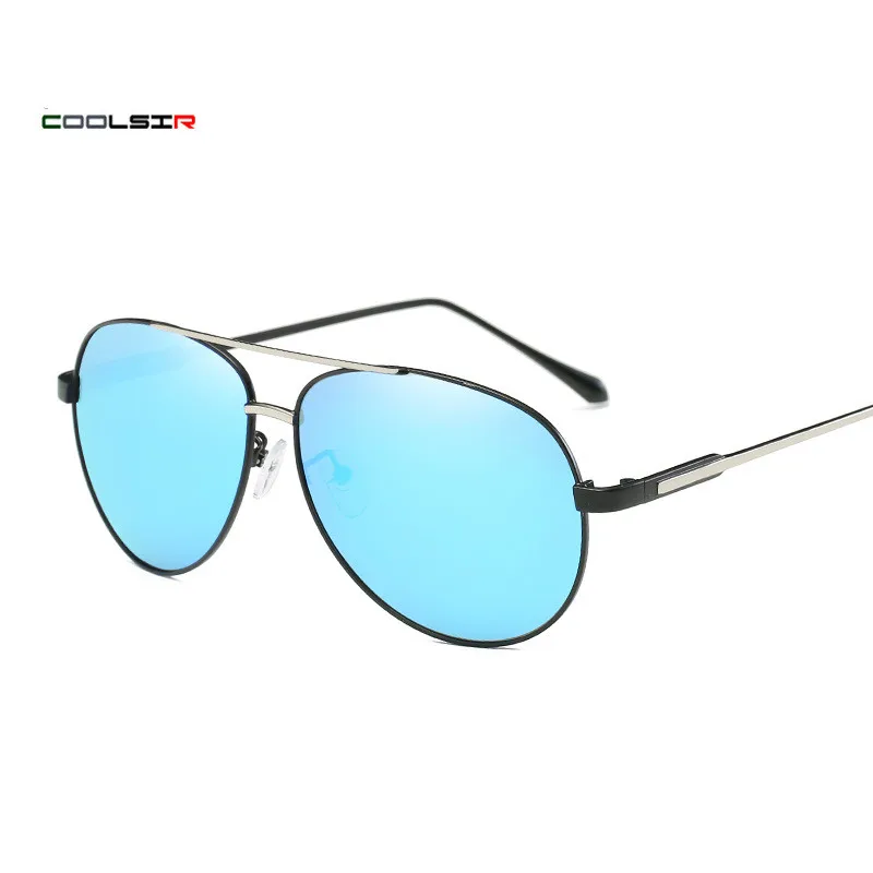 Модные солнцезащитные очки для мужчин поляризационные Овальные сплав большая