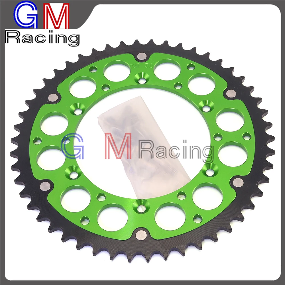 Задняя звездочка для KAWASAKI KX125 KX250 KX500 KX250F KXF250 KX450F KXF450 KDX220 KLX250 KLX300 KLX450R KLX650R в байкерском стиле