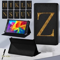 letter print tablet case for samsung tab 2tab 3 10 1tab 4 10 1tab 4 7 0 sm t230 t231 case leather stand adjustable size cover