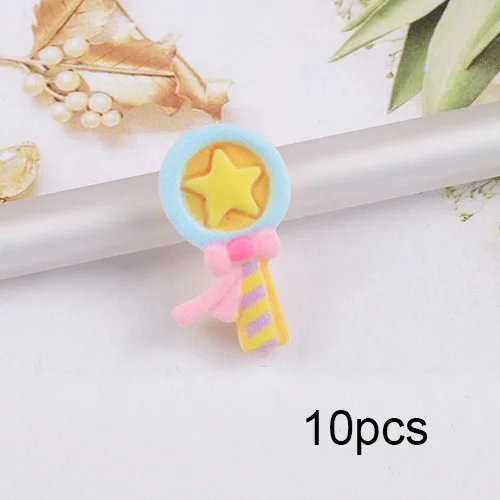E 10pcs Веселые обезьяны, смола, животные, слизи, подвески, милые, кавайные добавки, набор для творчества, наполнитель, украшения для облаков, прозрачная, хрустящая слизи, глина - Цвет: E 10pcs