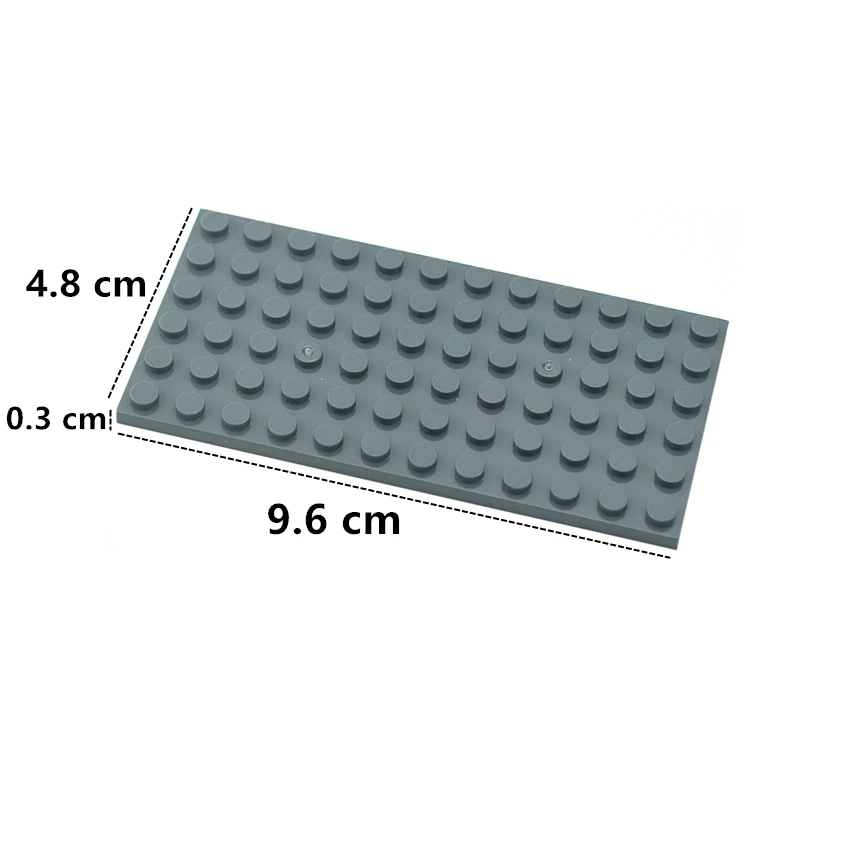 6 шт. Собираются частицы 6x12 тонкие фигуры Кирпичи Образовательные DIY Строительные блоки Креативный размер Совместимость с игрушками 3028 Подарки на.