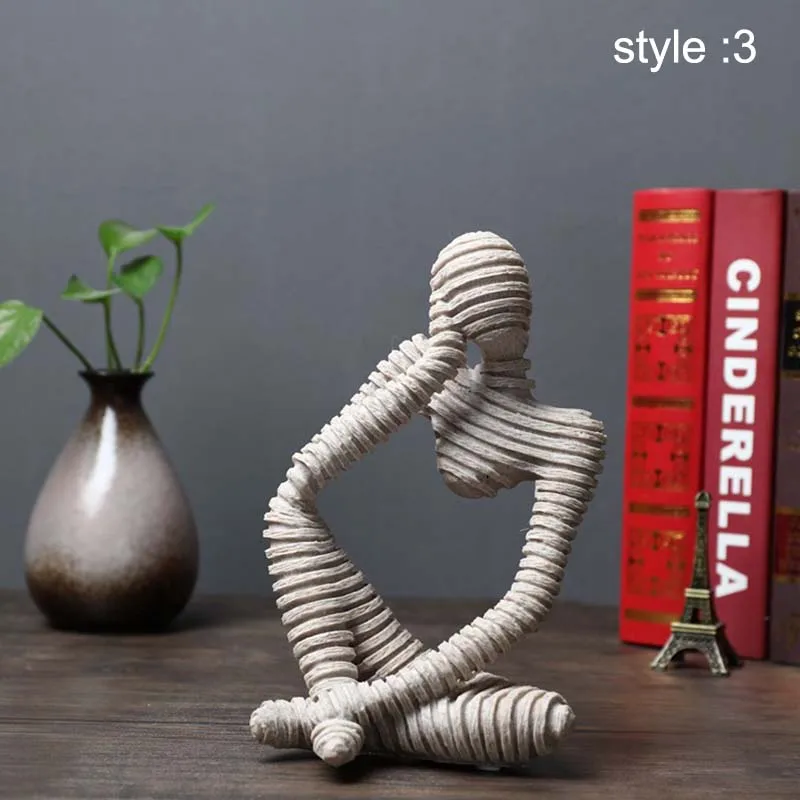 

Sandstone Abstract Figure Decorative Ornaments for Living Room Office E7